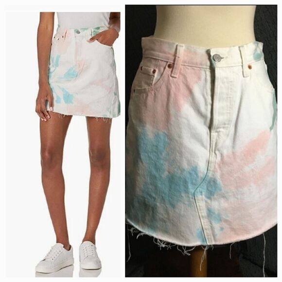 Levi’s NWT High-rise Deconstructed Skirt Size 29 - Picture 1 of 11